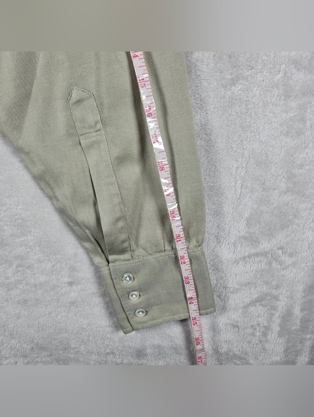 Turnbull & Asser Exclusive Button Up Mens Size 16 1/2 42 Striped Green Cotton - Picture 10 of 11